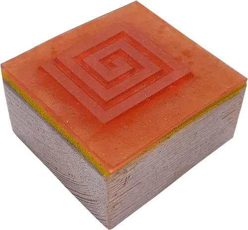 Miniatura 8 de Royal Kraft Sello de goma de madera espiral - Impresión de bloques de bricolaje en papel, tela, henna Rtag020