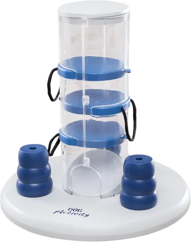 Miniatura 11 de TRIXIE Tablero Giratorio Juguete Interactivo de Actividad para Perros, Juego de Rompecabezas de Comida Nivel 2, Dispensador de Premios que Desafía