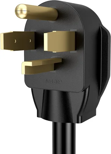 Miniatura 5 de ACKING Adaptador de soldador de 1.5 pies, cable generador de 4 clavijas, NEMA 14-30P a 3 clavijas, 6-50R, 240V, secador de soldador, adaptador
