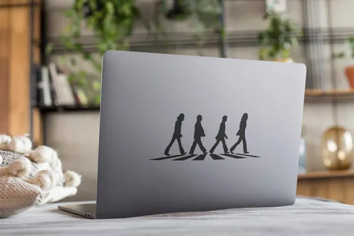 Miniatura 7 de Beatles Abbey Road Calcomanía Crosswalk Sticker Mercancía Memorabilia Álbum Disco Banda Icónica Pepper Vinilo Negro Calidad Premium 7 Pulgadas
