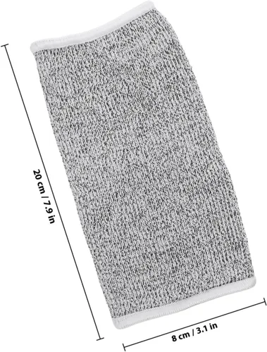 Miniatura 2 de Juego de 2 pares de mangas protectoras de 5 capas resistentes a los cortes, protectores de antebrazo para hombres y mujeres, protección contra