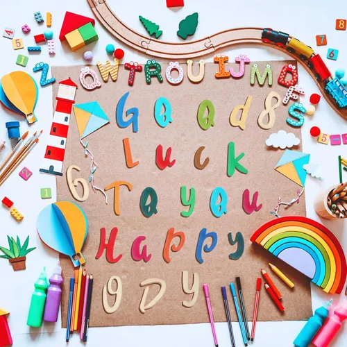Miniatura 7 de Blulu 248 letras del alfabeto de madera de 1 pulgada, números de letras de madera sin terminar, números para manualidades con bandeja de Color madera