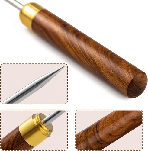 Miniatura 5 de 2 palillos de hielo para romper hielo. 9 pulgadas de largo. Tapas de madera seguras y asas de madera antideslizantes. Fácil de almacenar. Para uso