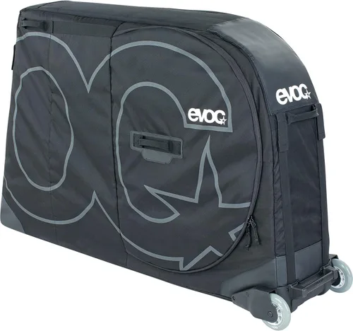 Miniatura 2 de EVOC Bolsa para bicicleta de carretera con bloque de bicicleta de policarbonato moldeado y ruedas de patinaje (285L, negro)