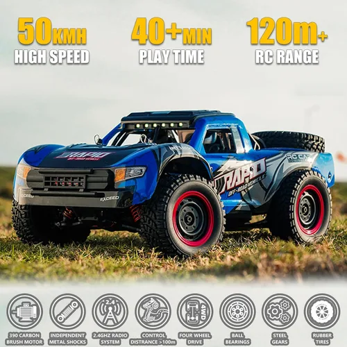 Miniatura 3 de Autos RC 1:14 Camión RC 30 MPH 4WD Auto de Control Remoto Todo Terreno Carro Trofeo para Adultos Niños Juguetes Rápidos Todoterreno RC Buggy Big