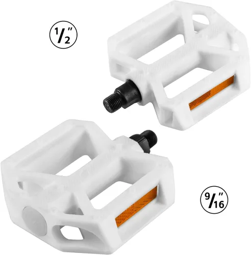 Miniatura 2 de AVASTA Durable Polypropylene Bicycle Pedals with Reflector for Mountain Bike Road Bike and Other Bicycles,Two Thread Size（9/16”&1/2“）