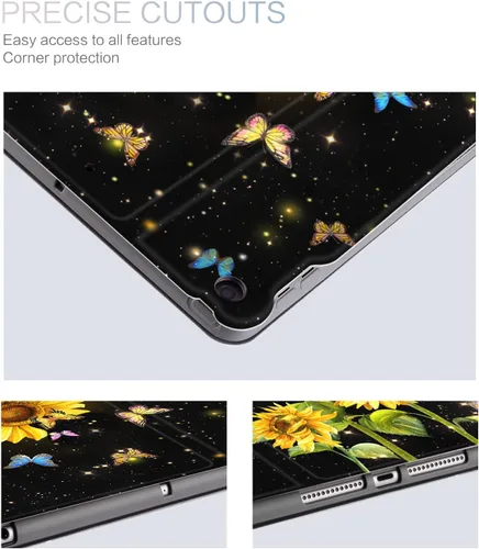 Miniatura 7 de Funda para iPad 9Th / 7Th / 8ª generación, para iPad 10.2, funda protectora a prueba de golpes, visión multiángulo, soporte ajustable, encendido