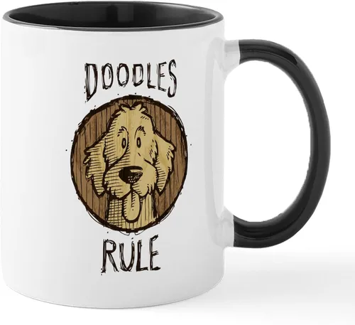 Miniatura 8 de CafePress I Love My Doodle Mugs - Taza de café de cerámica, taza de té, 11 onzas