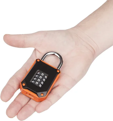 Miniatura 4 de FortLocks - Candado de casillero de gimnasio de 4 dígitos, resistente, de acero inoxidable endurecido, resistente a la intemperie y para exteriores