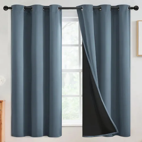 Miniatura 154 de SimpleHome - Cortinas opacas 100% para recámara, cortinas de ventana con ojales beige, con aislamiento térmico, cortinas de oscurecimiento