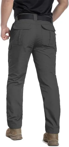 Miniatura 3 de NAVEKULL Pantalones tácticos para hombre, ligeros, antidesgarros, militares, para senderismo, trabajo, con 9 bolsillos