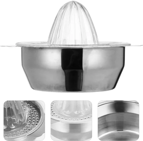 Miniatura 6 de Uonlytech Manual Stainless Steel Lemon Juicer 304 Food-grade Hand Squeezer Fruit Citrus Press for Kitchen and Outdoor Use