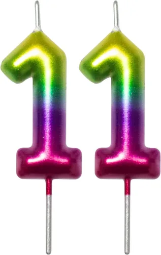 Miniatura 12 de DERVENTA Vela con números de 2.36 pulgadas, decoración perfecta para cumpleaños, brunch, postre, pastel, 1 pieza (número 0 rosa)