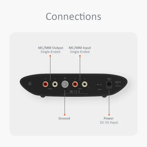 Miniatura 6 de iFi Audio Zen Air Phono - Reduce el silbido y el ruido en la reproducción de vinilo - Preamplificador de escenario de fono de alta resolución