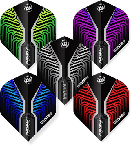 Miniatura 2 de Winmau - Colecciones de dardos - Vuelos de dardos 5 juegos por paquete (15 en total) extra gruesos 100 micras - Vuelos de dardos de forma estándar