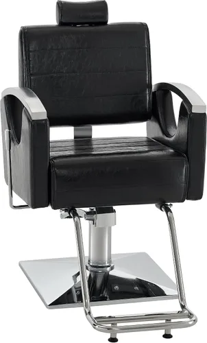 BarberPub Silla de peluquería para peluquería, silla reclinable para estilista 9180 (negro)