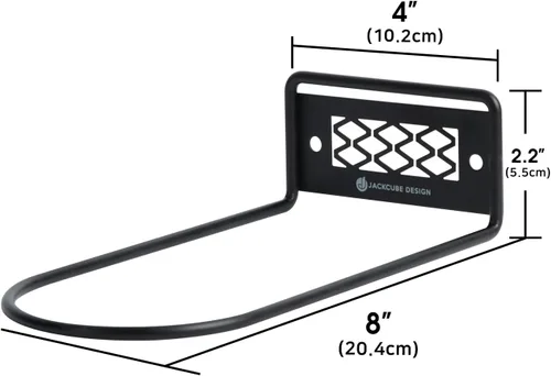 J JACKCUBE DESIGN MK1068A - Estantes flotantes de metal negro para montaje en pared, juego de 6 organizadores de zapatos deportivos