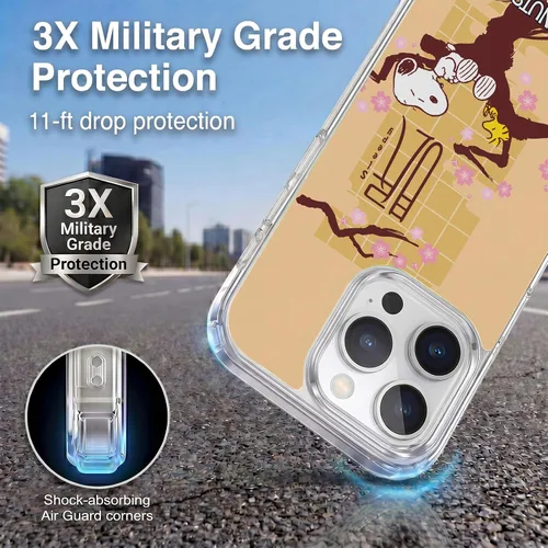 Miniatura 152 de Carcasa de gel para iPhone 7 Plus/iPhone 8 Plus, diseño de Snoopy Oriental de Peanuts, Badges
