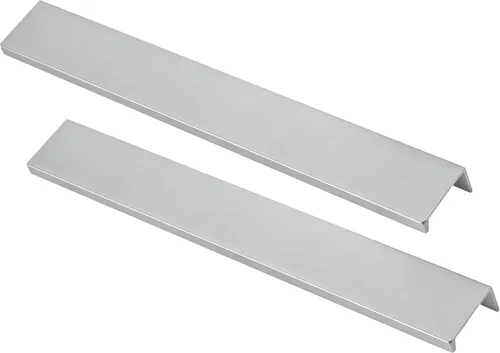 Miniatura 26 de Tiradores negros de 1.38 pulgadas para gabinete, 10 unidades, espacio entre agujeros de 0.63 pulgadas, tiradores de borde de aleación de aluminio