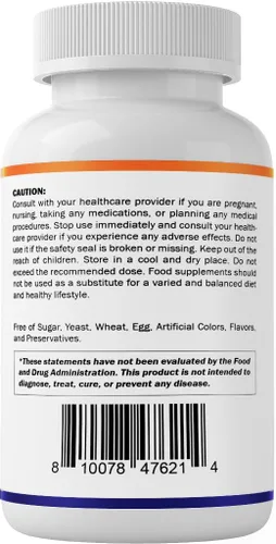 Miniatura 9 de Vitamatic Succinato de magnesio 1000 mg por porción (proporciona 90 mg de magnesio elemental) - 180 cápsulas - Forma altamente biodisponible - Apoya