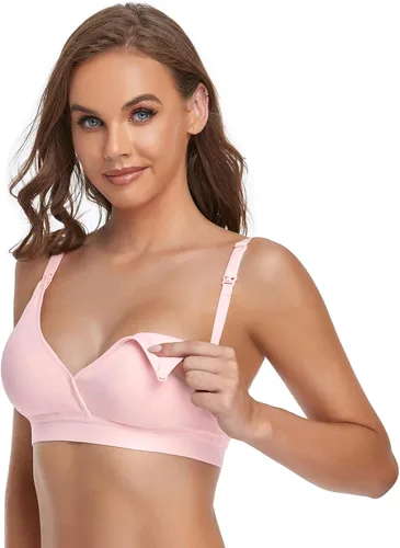 Miniatura 4 de JOYTREE Wireless Nursing Bras for Breastfeeding 3 Pack Maternity Bras for Pregnancy Supportive for Women with Extra Extenders