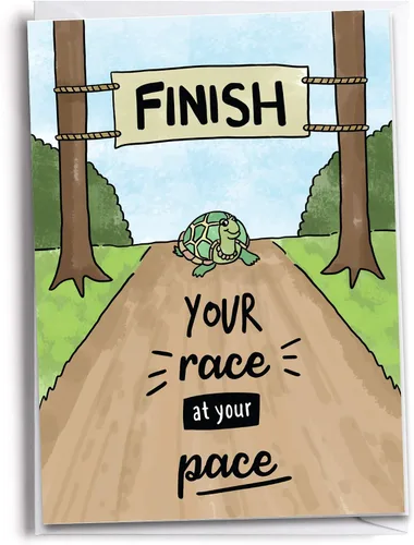 Miniatura 15 de Felicitaciones por terminar una tarjeta de felicitación de maratón 26.2 Millas Inspirado en correr
