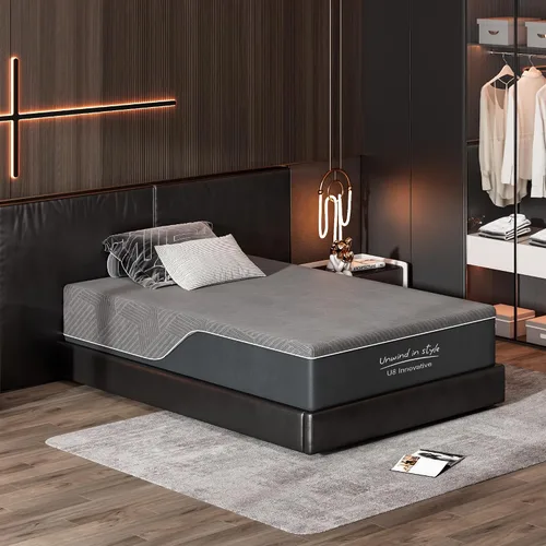Miniatura 11 de sogesfurniture Colchón de tamaño individual, colchón de espuma viscoelástica de gel de carbón de bambú de 10 pulgadas para un sueño cómodo y un