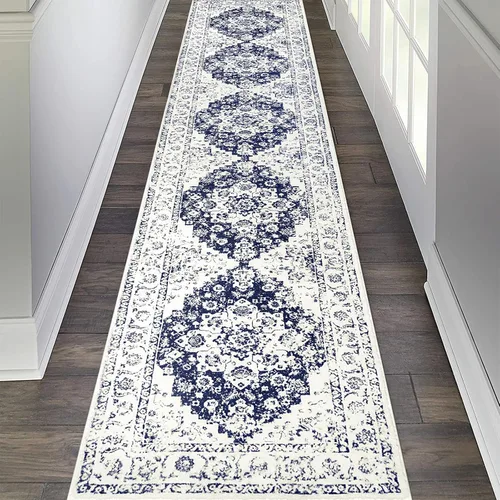 Miniatura 5 de Pauwer Alfombra de pasillo de 2 x 10 pies, alfombra larga lavable de cocina, alfombra de pasillo vintage de granja, alfombra suave para dormitorio