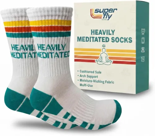 Miniatura 15 de Calcetines de rendimiento Super Fly Goods para hombres y mujeres, calcetines atléticos novedosos unisex para deportes, golf, tenis, pickleball, yoga