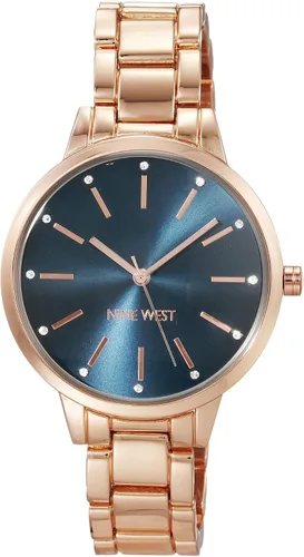 Miniatura 6 de Nine West Reloj de pulsera con detalles de cristal para mujer