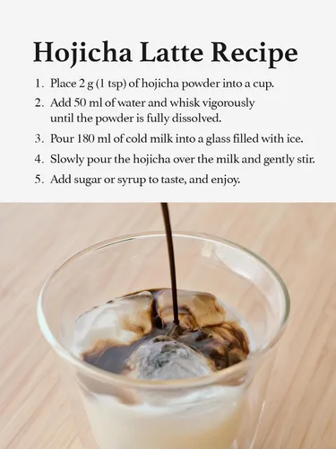 Miniatura 7 de Polvo Hojicha de HAYASHIYA, Uji de Kyoto, Polvo de Té Verde Tostado Japonés para Latte, Bajo en cafeína (60 g / 2.1 oz)