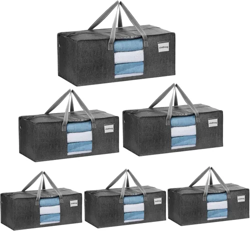 Miniatura 20 de VENO Paquete de 4 bolsas de mudanza resistentes, bolsas de embalaje transparentes para una fácil visibilidad, alternativa a las cajas de mudanza