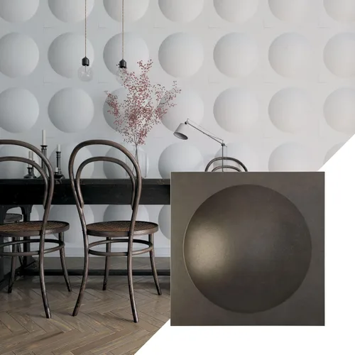 Miniatura 14 de Ekena Millwork 19 5/8 pulgadas de ancho x 19 5/8 pulgadas de alto, Sloane EnduraWall decorativo 3D, cromo brillante (cubre 2.67 pies cuadrados).