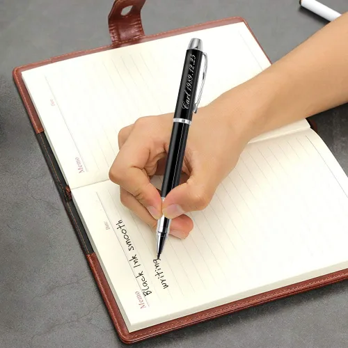 Miniatura 6 de Aolun Bolígrafos personalizados, bolígrafo grabado personalizado, perfecto para cumpleaños, negocios, fiestas con nombre, eslogan o logotipo, tinta