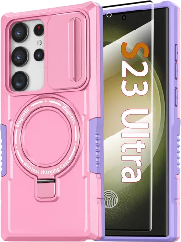 Miniatura 127 de Funda magnética para Samsung Galaxy Note 20 Ultra con soporte de anillo [con protector de pantalla] [Compatible con carga inalámbrica MagSafe] Funda