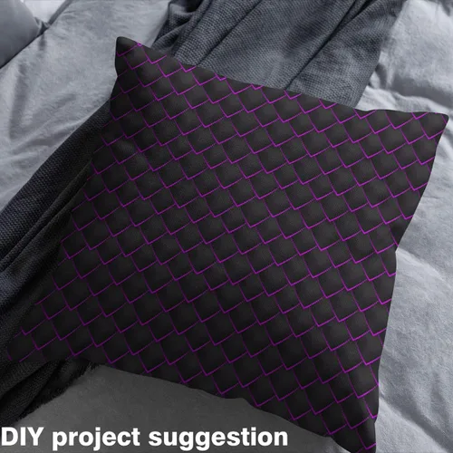 Miniatura 3 de Castle Fairy Diamond Lattice Decorative Fabric Geometric Fishscale Sewing Craft for Girls Women Modern Minimalist Abstract Outdoor Fabric Home DIY