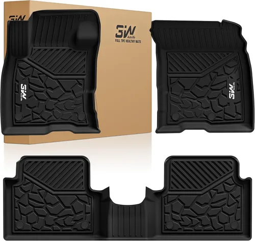Miniatura 23 de Alfombrillas 3W y forro de carga para Ford Bronco 2 puertas 2021 2022 2023 2024 2025 Todo clima TPE Accesorios para auto a medida Alfombrillas