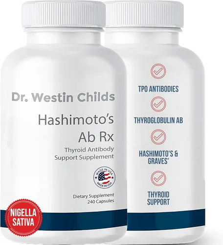 Dr. Westin Childs Hashimoto Ab Rx | Semilla de comino negro orgánico Nigella sativa para inmune, apoyo de anticuerpos tiroideos, digestión, TPO y