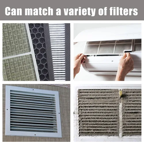 Miniatura 6 de Filtro de tela de carbono de 16 x 48 x 0.12 pulgadas (paquete de 2) de repuesto de carbón activado Hepa, filtro de ventilación de CA de carbón