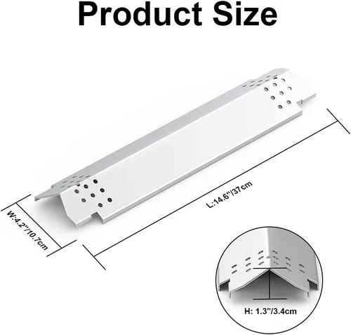 Miniatura 2 de Placas de calor para parrilla, piezas de repuesto para Nexgrill de Home Depot 720-0830H, 5 quemadores 720-0888, 720-0888N, 720-0882A, 720-0882S, 6