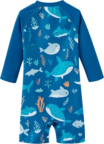 Miniatura 2 de UMELOK Traje de Baño para Bebé Niño UPF 50+ con Protección Solar y Protección contra Erupciones