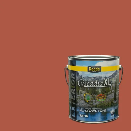 Miniatura 175 de Rodda Paint CASCADIA XL Pintura e imprimación satinada exterior en uno, cuarto de galón, solo ayer