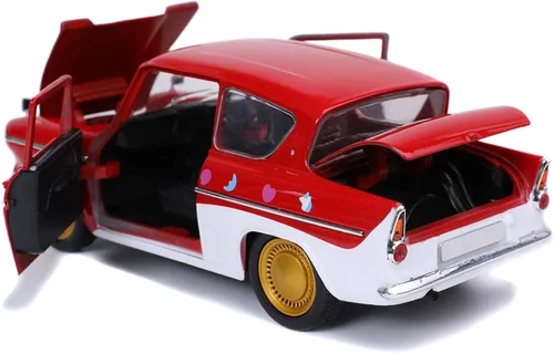 Miniatura 2 de Jada 1:24 Diecast Lucky Charms 1959 Ford Anglia con Lucky theLepruchan Figura