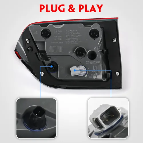 Miniatura 6 de Huray Luz Trasera Interior Izquierda Compatible con Jeep Grand Cherokee 2014-2021 Laredo/Limited/Overland/Summit Ensamblaje de Luz Trasera del Lado
