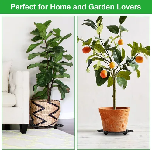Miniatura 6 de 12 elevadores de plantas de 12 pulgadas para macetas de interior, soportes de plantas resistentes, elevador de macetas a nivel de planta