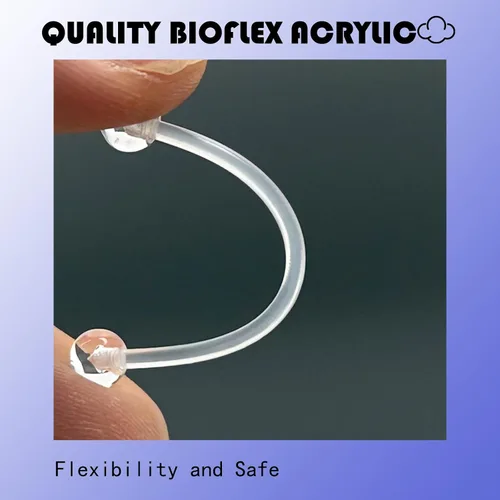 Miniatura 7 de Kit de 46 a 60 piezas de retenedores transparentes para nariz, tabique, ceja, labio, labio, lengua, vientre, pezón, tragus, cartílago, anillos