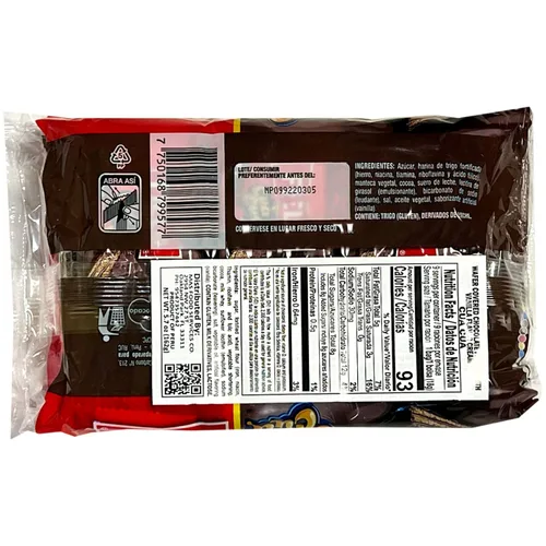 Miniatura 2 de CuaCua Wafer Cubierto Sabor A Chocolate Con Crema Sabor a Vainilla