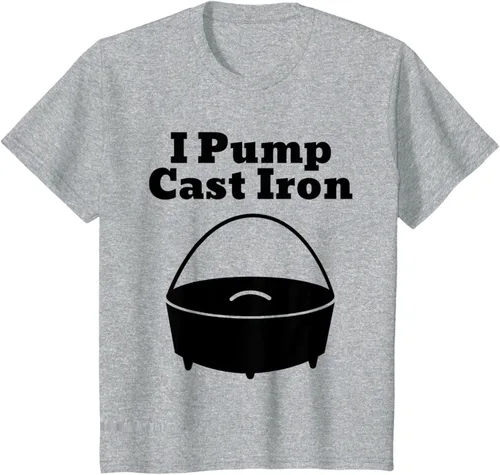 Miniatura 32 de I Pump - Camiseta de hierro fundido para cocinar al horno holandés