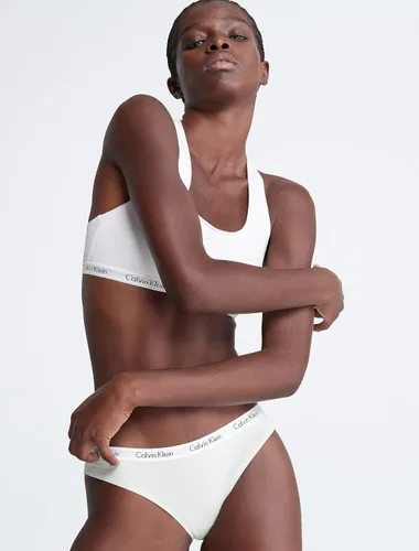 Miniatura 4 de Calvin Klein - Calzones bikini elásticos de algodón con logotipo de carrusel para mujer, paquete múltiple