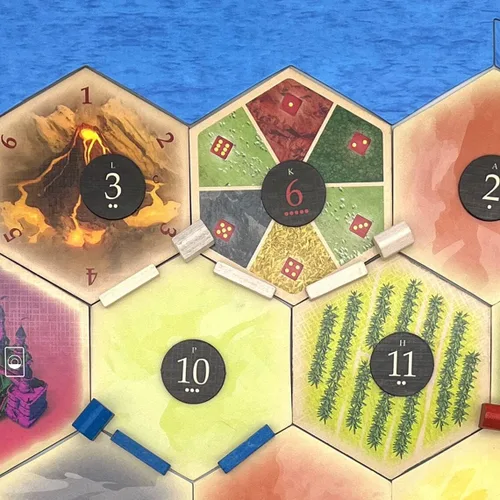 Miniatura 7 de Amalgam Escenario Hexagonal de Reemplazo Multi-Recurso compatible con Los Colonos de Catan de Catan, Seafarers, Cities and Knights y Expansiones